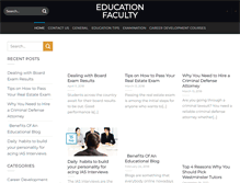 Tablet Screenshot of educationfaculty.com